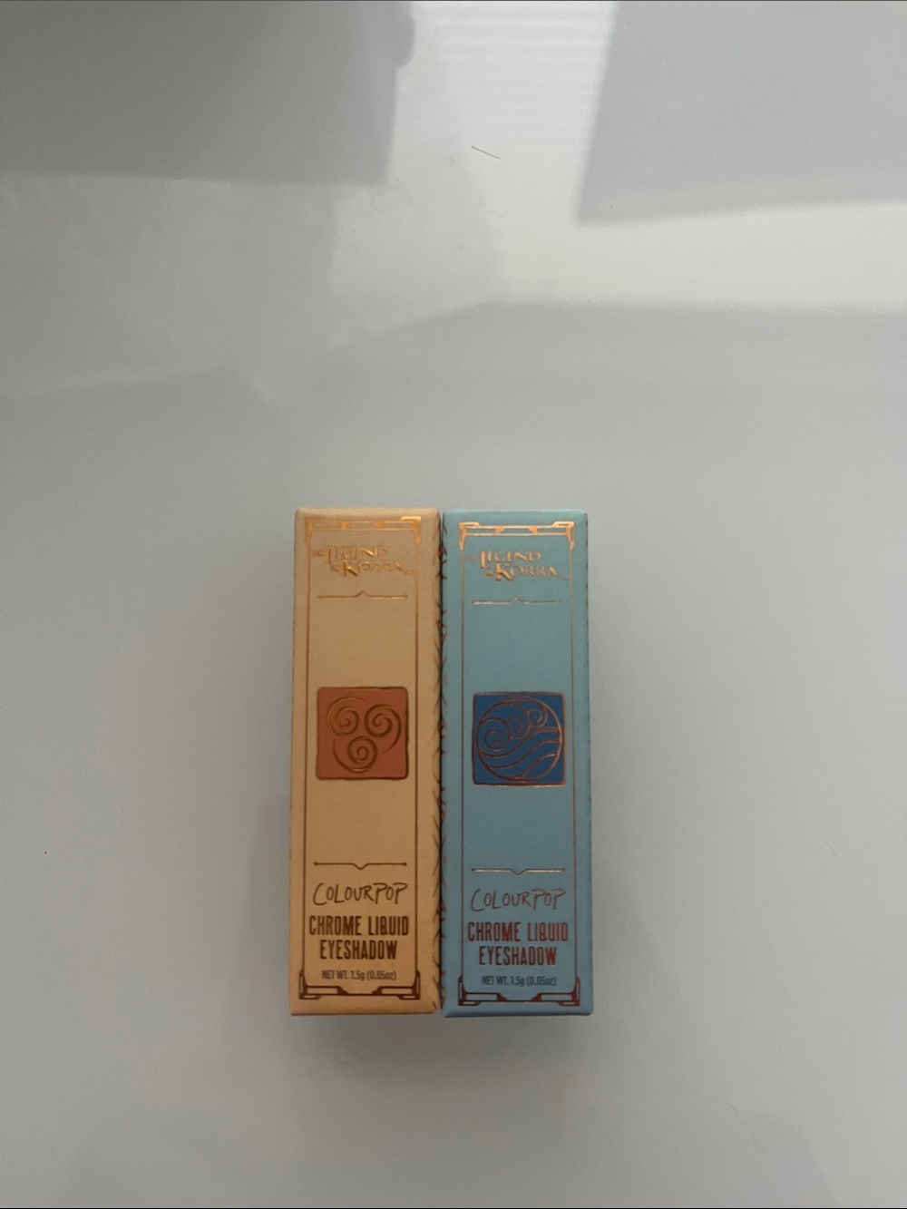 ColourPop Chrome Liquid Eyeshadow Duo - Legend of Korra Air & Water